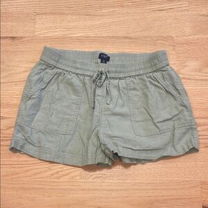 J. Crew Green Cargo Shorts Relaxed Fit